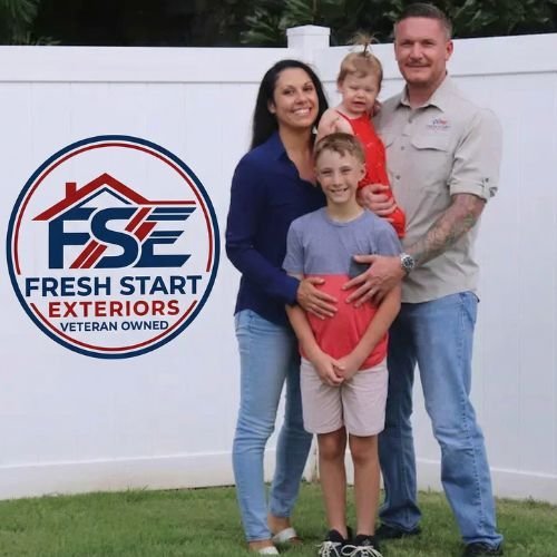 Anthony and his family — Fresh Start Exteriors founder